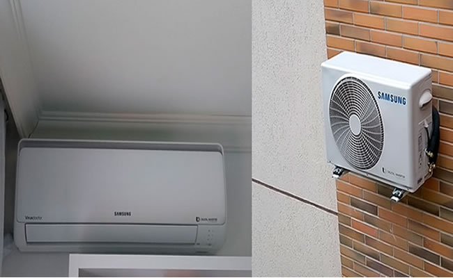 Instalação ar condicionado Samsung